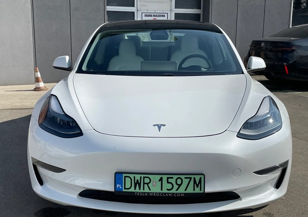 Tesla Model 3 cena 182500 przebieg: 18850, rok produkcji 2021 z Wrocław małe 631